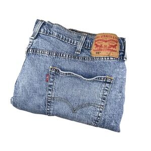 Levis 541 Jeans Mens 44x36 Blue Denim Straight Leg Big & Tall Zip Fly 5 Pocket